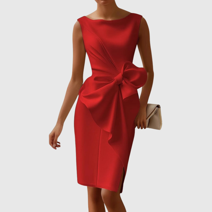 Valantomode | Chic Sleeveless Midi Dress for Effortless Summer Style