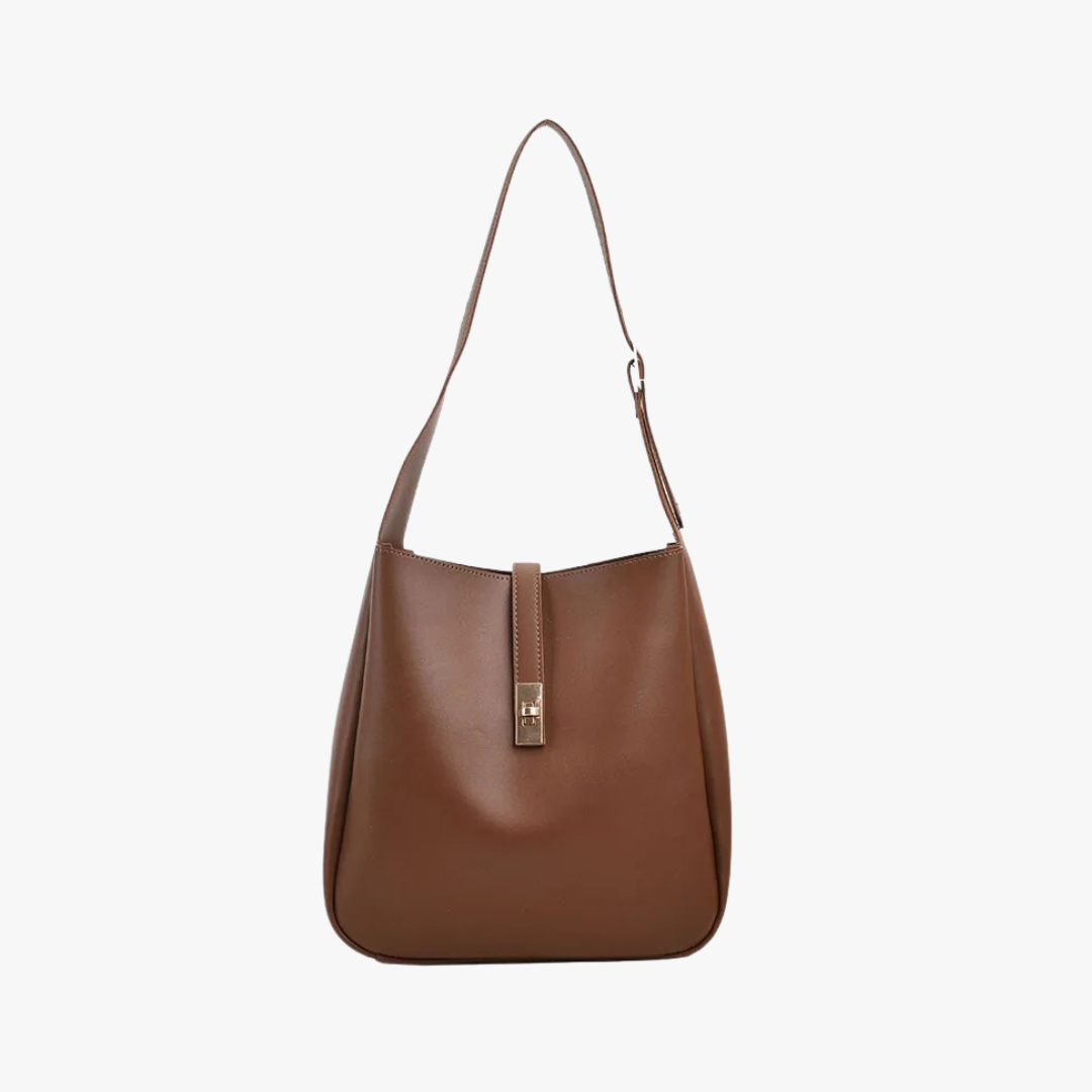 Valantomode | The Bea Vault Crossbody – Women's Premium Vegan Leather Turn-Lock Box Bag