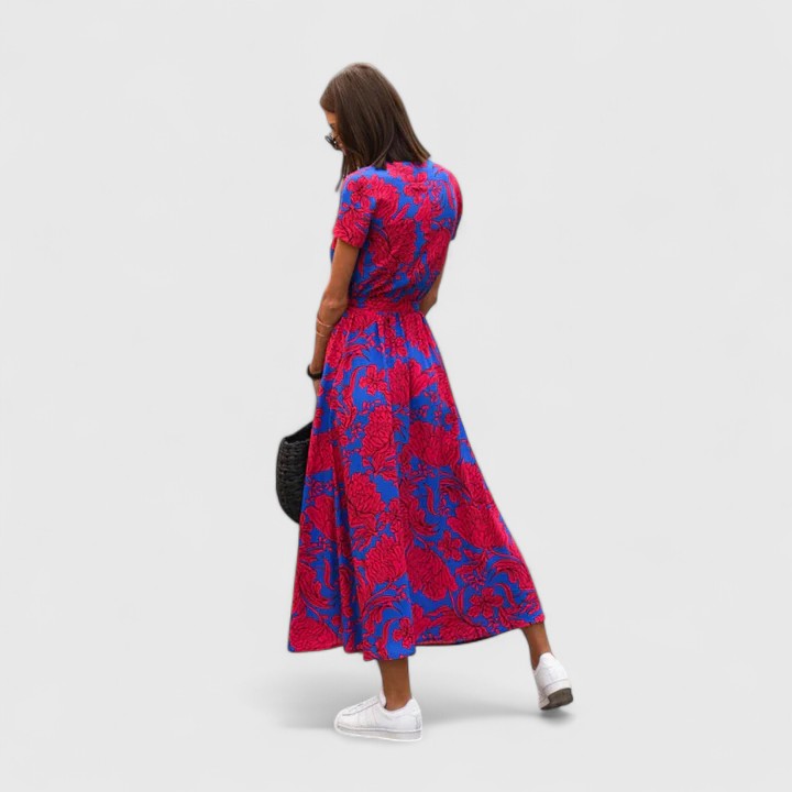 Valantomode | Sophisticated Midi Dress for Effortless Chic Style