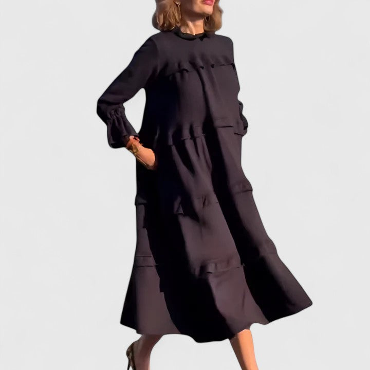 Valantomode | Chic Midi Dress for Effortless Day to Night Styling