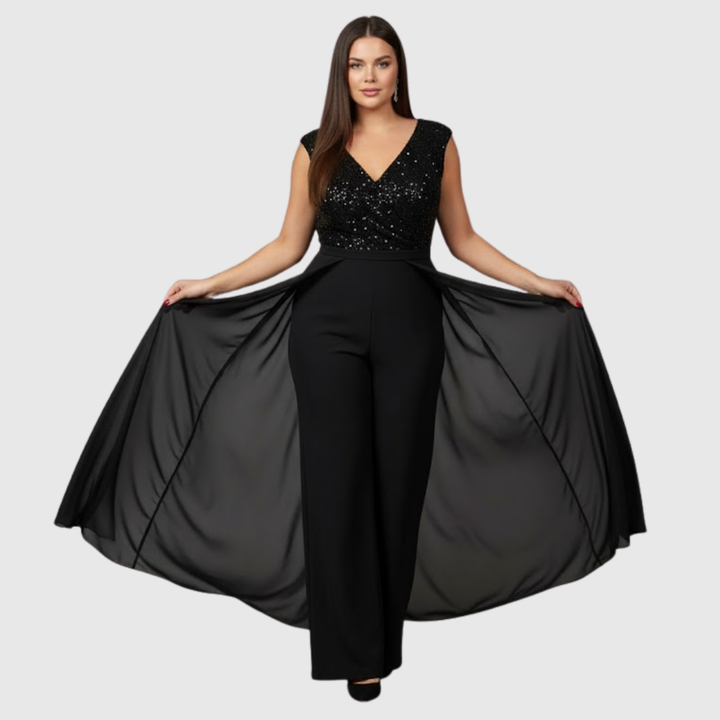 Valantomode | Chic Sleeveless Jumpsuit Dress for Effortless Style