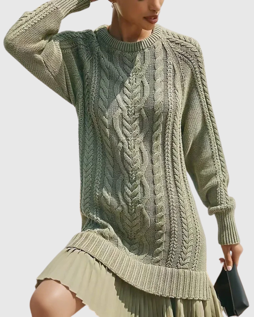 Valantomode | Cozy Sweater Dress for Effortless Fall Fashion