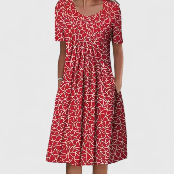 Valantomode | Chic Long Sleeve Dress for Holiday Celebrations