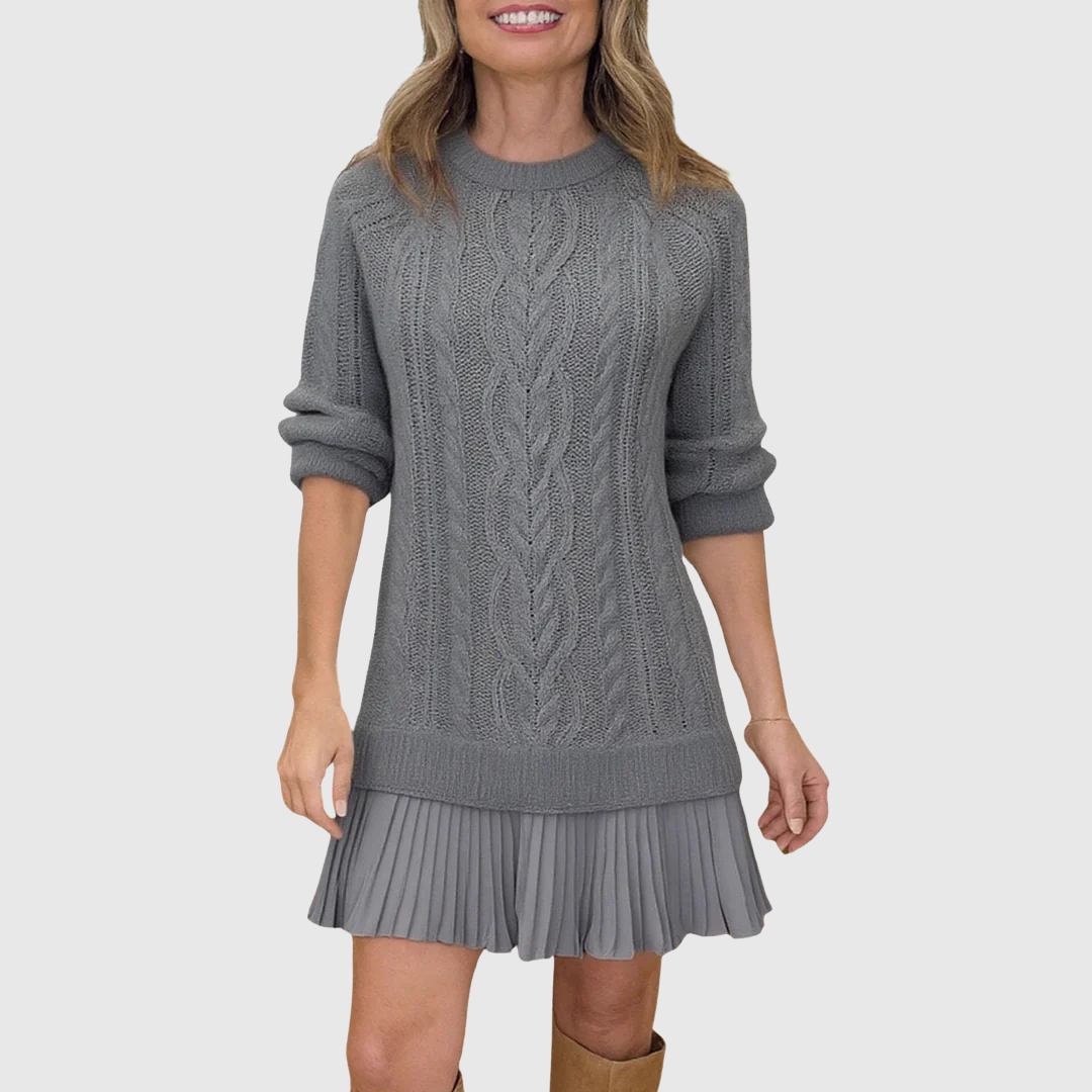 Valantomode | Cozy Sweater Dress for Effortless Fall Fashion