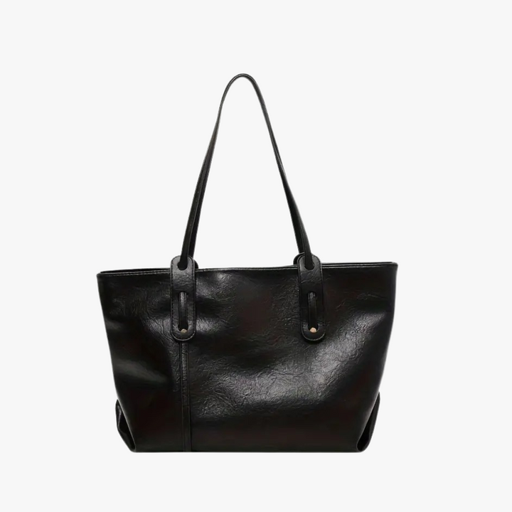 Valantomode | Grand Horizon XL Business Tote – Premium Vegan Leather Oversized Shoulder Bag