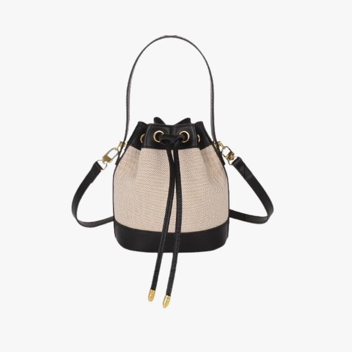 Valantomode | Odyssey Cyclus Courier – Premium Canvas & Vegan Leather Hybrid Mini Bucket Bag