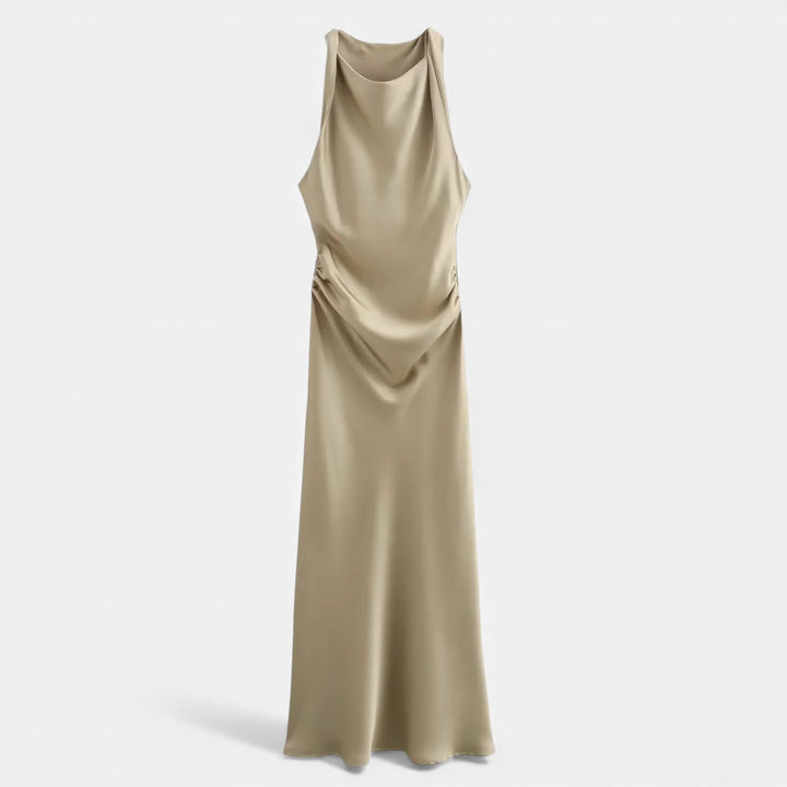 Valantomode | Women’s Satin Midi Slip Dress