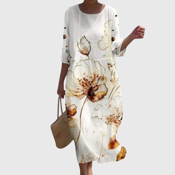 Valantomode | Trendy Floral Maxi Dress Perfect for Beach Days