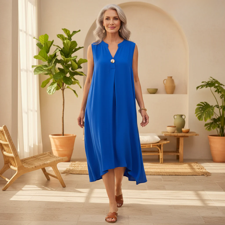 Valantomode | Dress - Sleeveless V-Neck