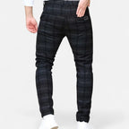 ValantoMode | Men’s Slim-Fit British Plaid Work Trousers