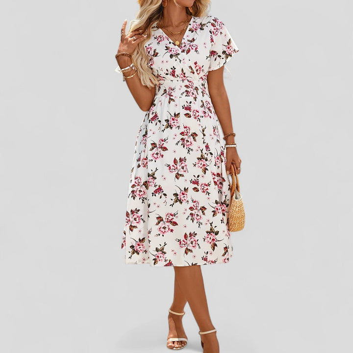 Valantomode | Chic Summer Midi Dress for Easy Everyday Wear