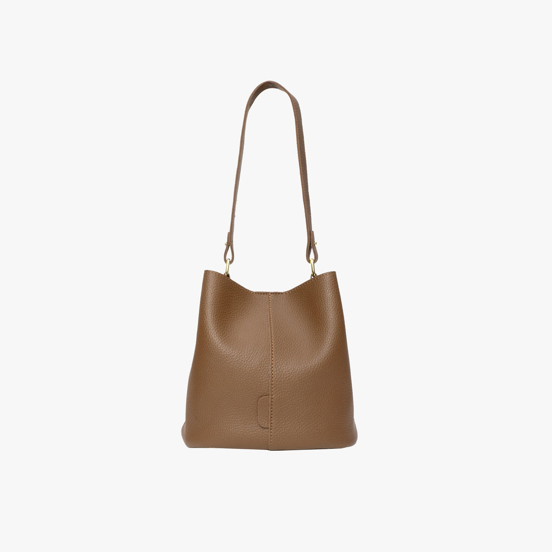 Valantomode | The Veridian Cylinder Garrison – Women's Premium Vegan Leather Bucket Bag
