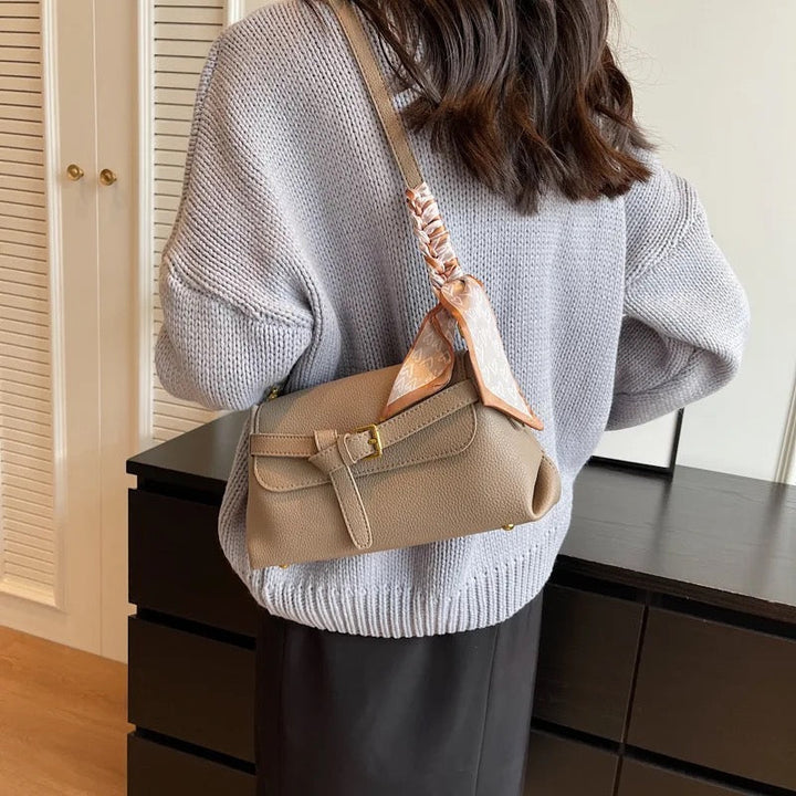Valantomode | Apex Contour Crossbody – Premium Vegan Leather Geometric Shoulder Bag