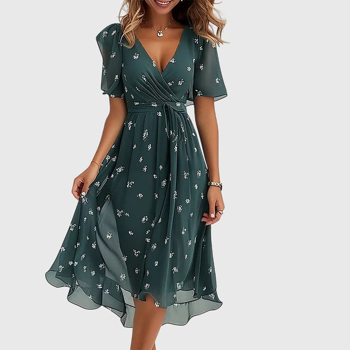 Valantomode | Stylish Midi Dress Ideal for Parties and Casual Outings