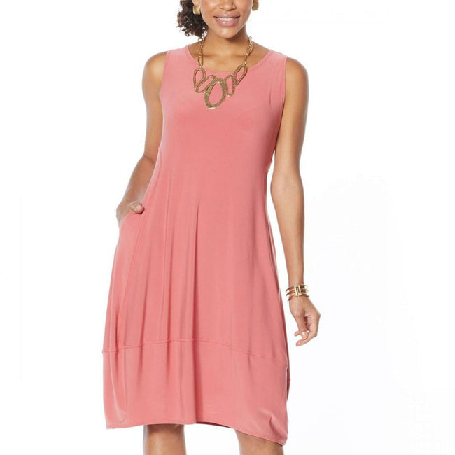 Valantomode | Stylish Sleeveless Dress with Convenient Pockets