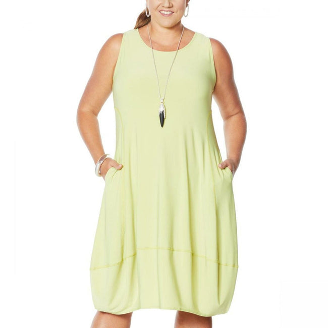 Valantomode | Stylish Sleeveless Dress with Convenient Pockets