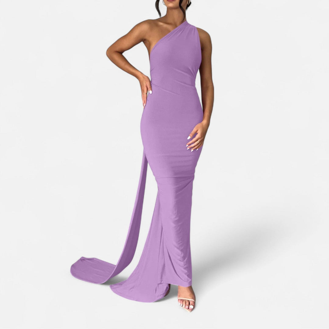 Valantomode  | Women’s Backless Scarf-Tie Evening Dress