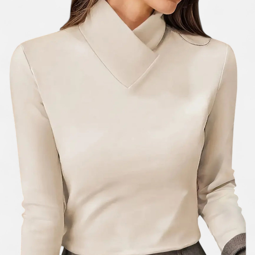 Valantomode | Women’s High-Neck Long-Sleeve Top