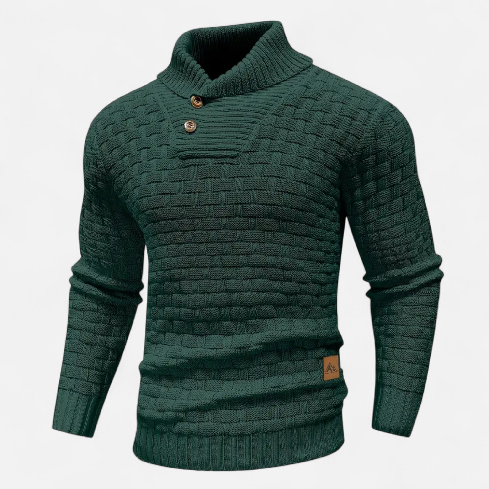 ValantoMode | Men’s Waffle Knit High-Stretch Sweater