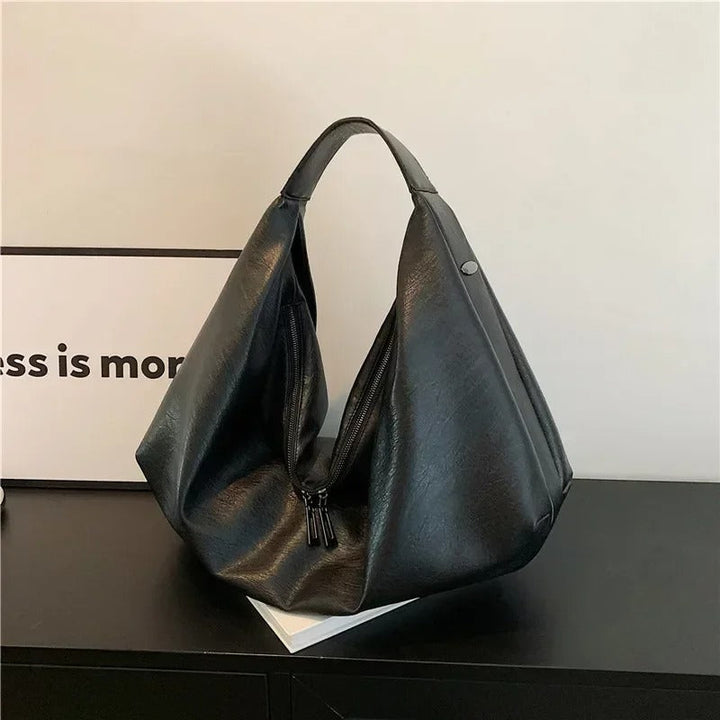 Valantomode | Serene Slouch Executive – Premium Soft Leather Large Hobo & Crossbody Bag