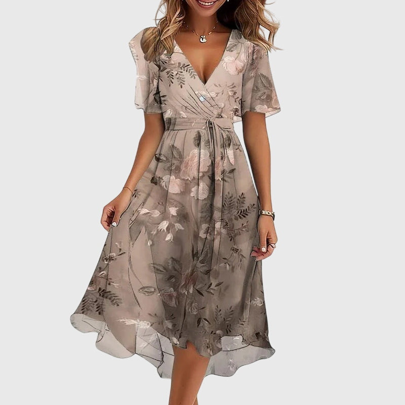 Valantomode | Stylish Midi Dress Ideal for Parties and Casual Outings