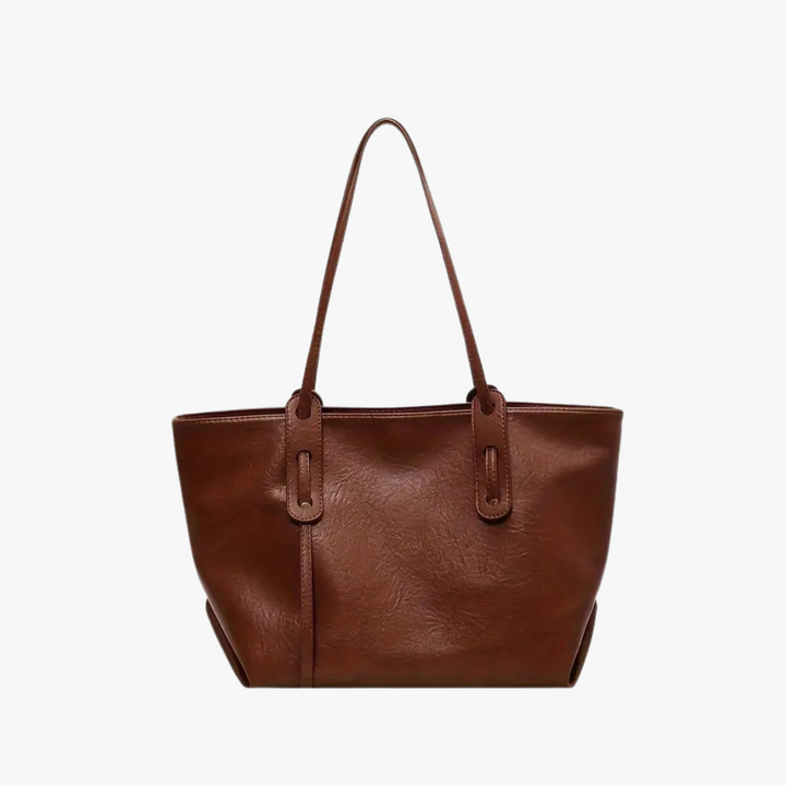 Valantomode | Grand Horizon XL Business Tote – Premium Vegan Leather Oversized Shoulder Bag