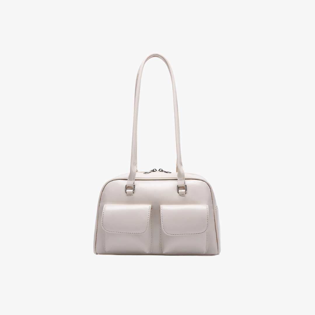 Valantomode | Linear Archival Baguette – Premium Vegan Leather Vintage-Style Shoulder Bag