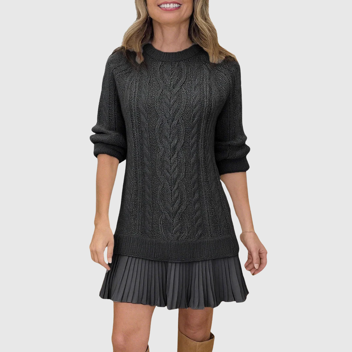 Valantomode | Cozy Sweater Dress for Effortless Fall Fashion