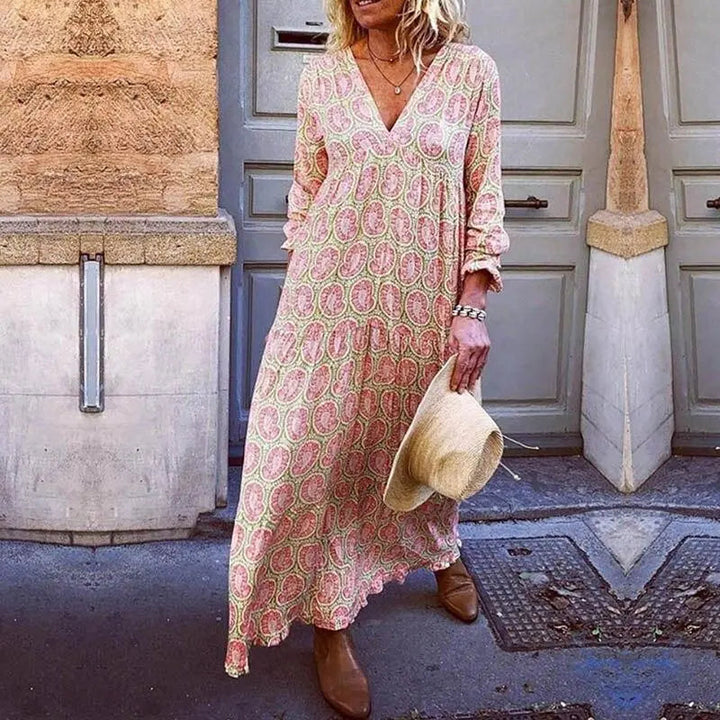 Valantomode | Stunning V-Neck Dress for Women Perfect for Ibiza Evenings