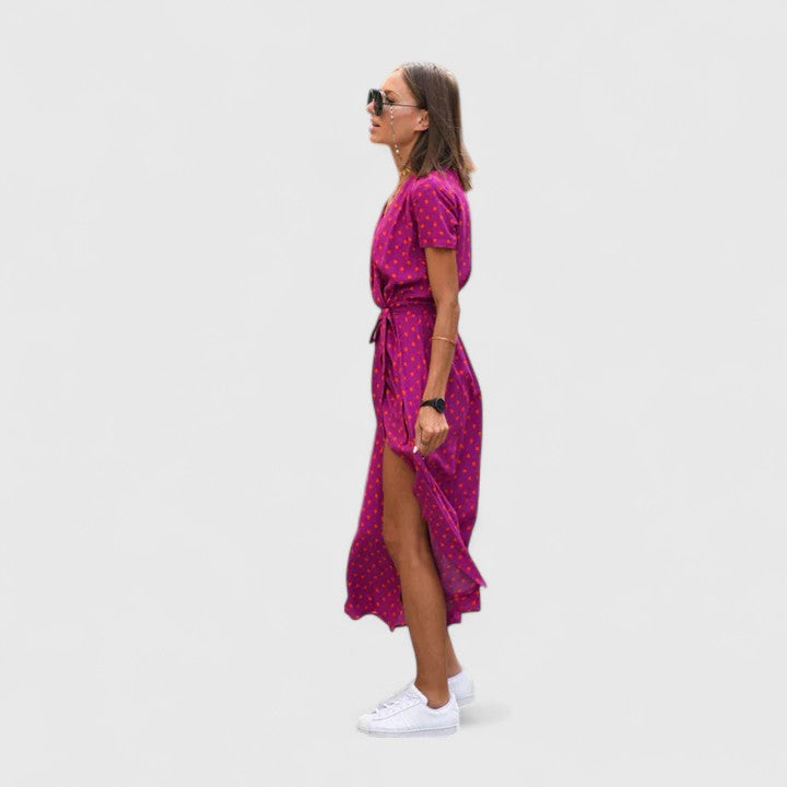 Valantomode | Sophisticated Midi Dress for Effortless Chic Style