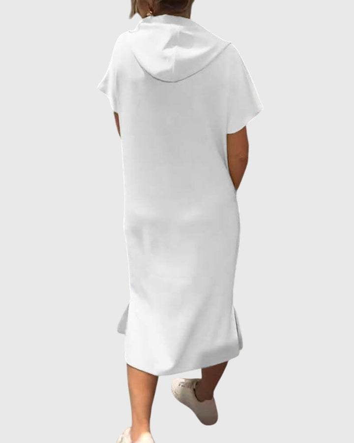 Valantomode | Comfy Hoodie Dress for Relaxed Casual Days Out
