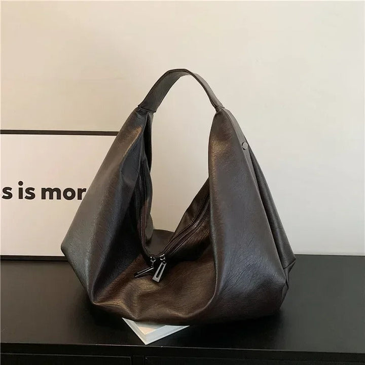 Valantomode | Serene Slouch Executive – Premium Soft Leather Large Hobo & Crossbody Bag