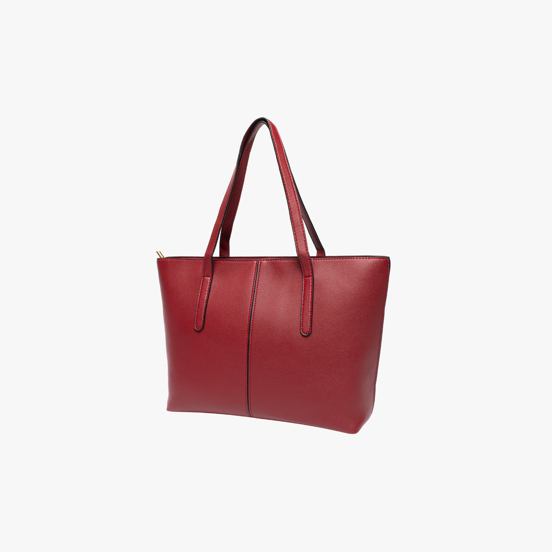 Valantomode | Amara Linear Executive – Premium Vegan Leather Structured Business Work Tote