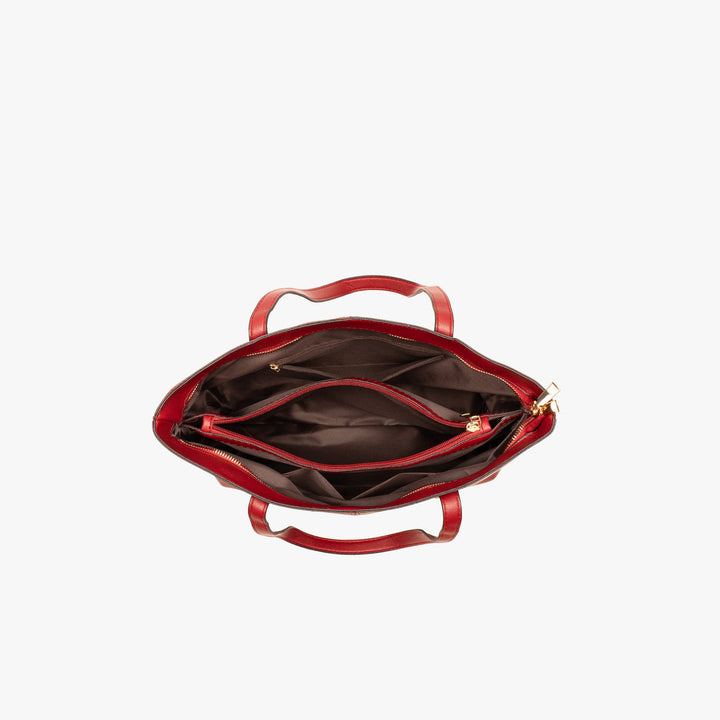 Valantomode | Amara Linear Executive – Premium Vegan Leather Structured Business Work Tote