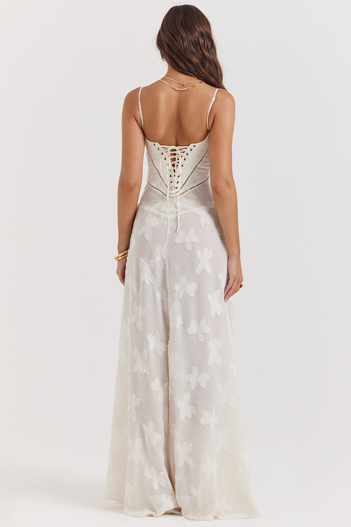 Valantomode | Elegant Embroidered Maxi Dress by Dean