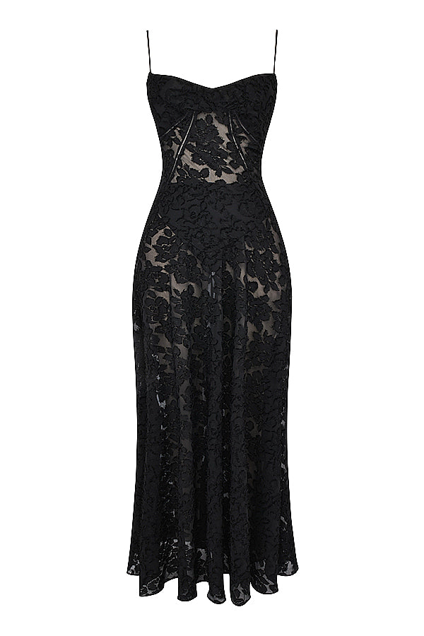 Valantomode | Elegant Embroidered Maxi Dress by Dean