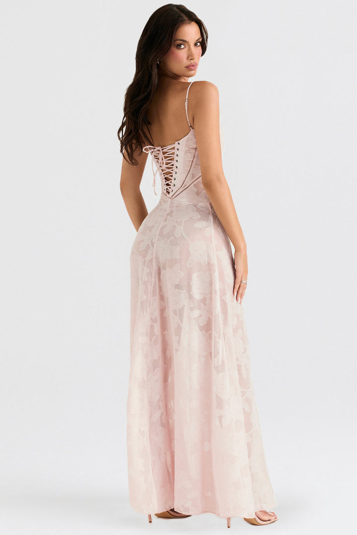 Valantomode | Elegant Embroidered Maxi Dress by Dean