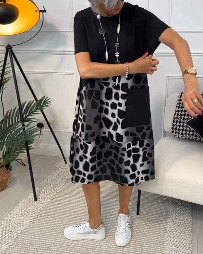 Valantomode | Dress with Animal Print