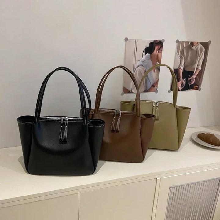 Valantomode | Metric Structured Commuter – Women's Premium Large Business Tote & Shoulder Bag