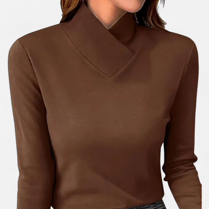 Valantomode | Women’s High-Neck Long-Sleeve Top