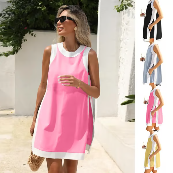 Valantomode | Dress Featuring Relaxed Fit Breeze Design