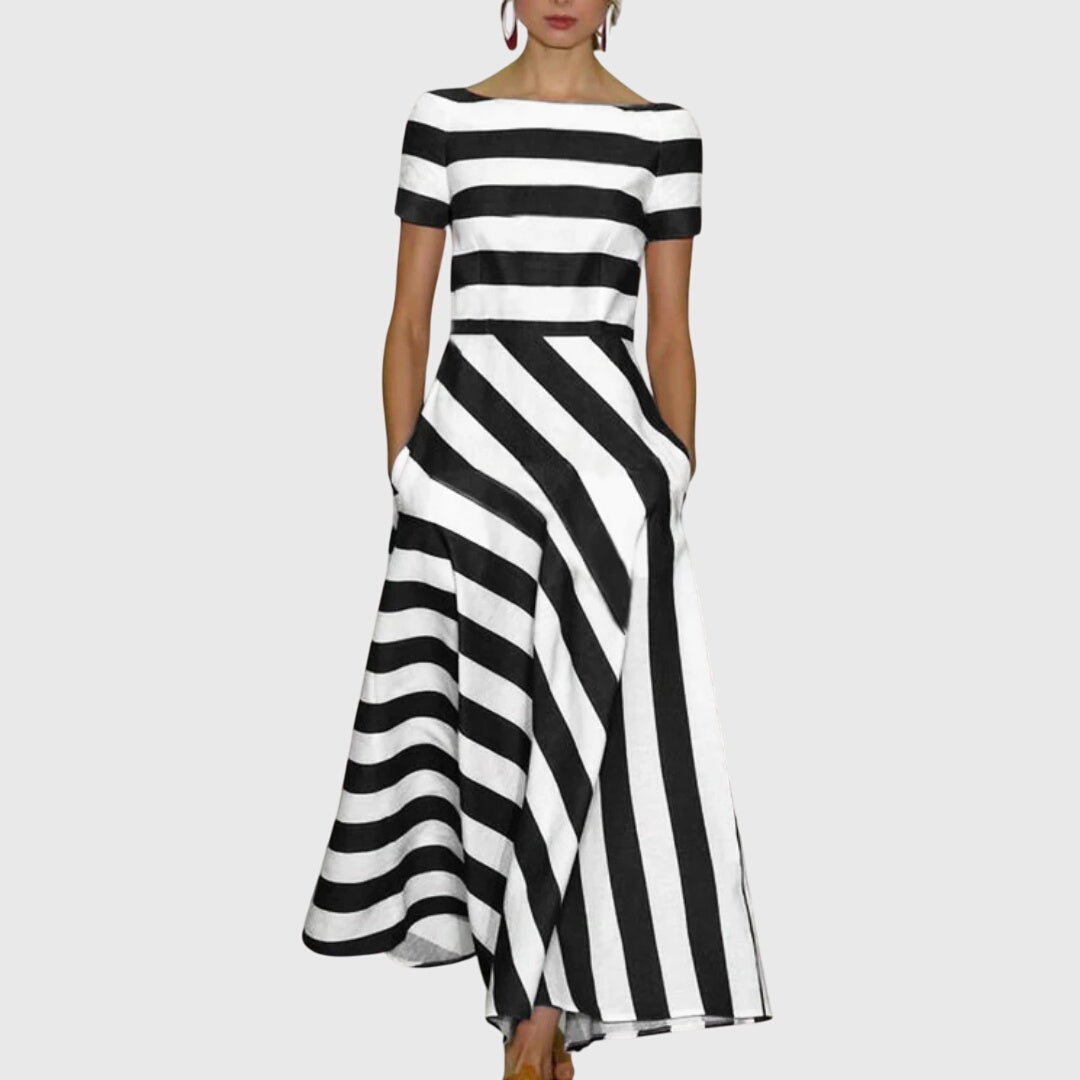 Valantomode | Chic Striped Dress Perfect for Casual Summer Outings