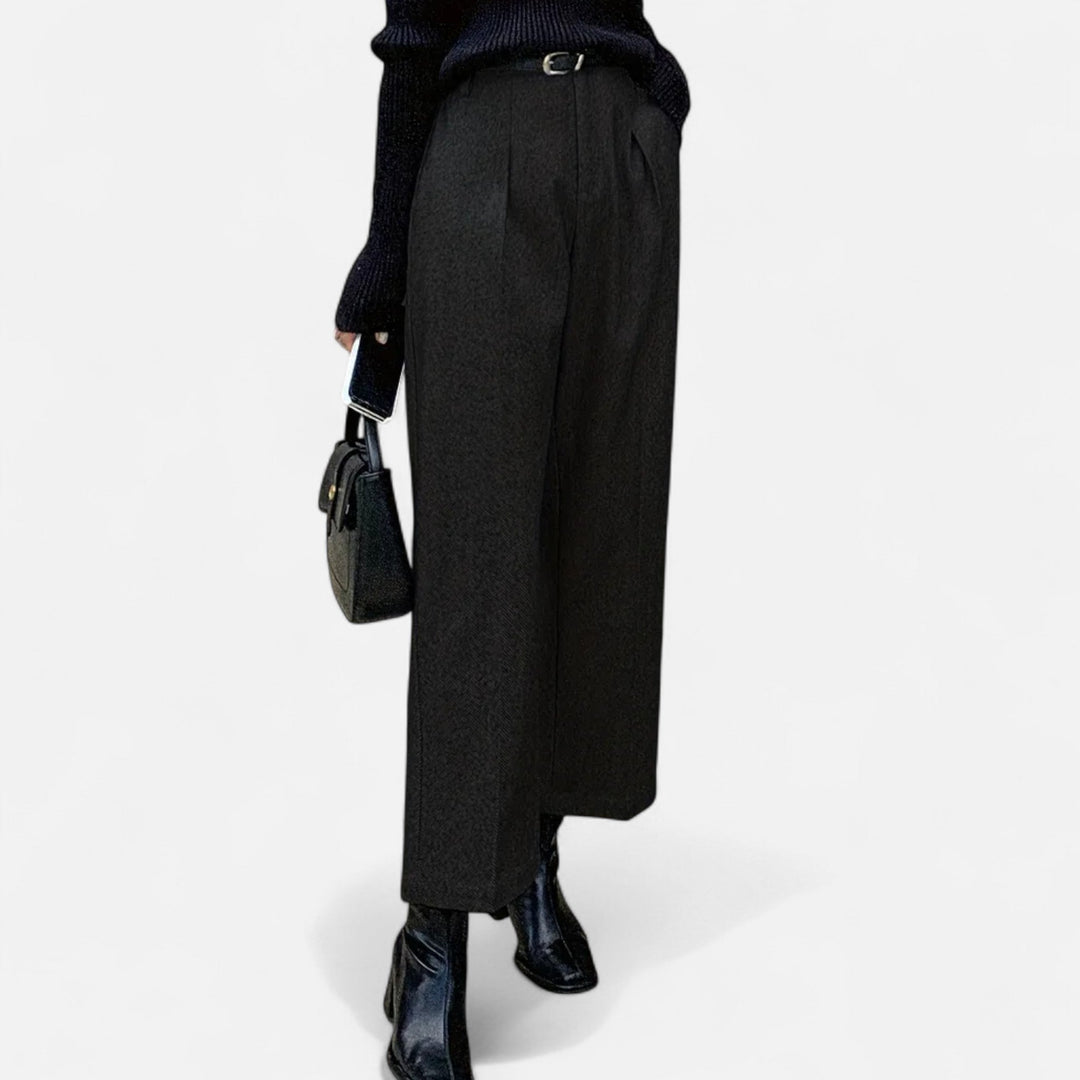 Valantomode | Women’s High-Waist Straight Wide-Leg Trousers