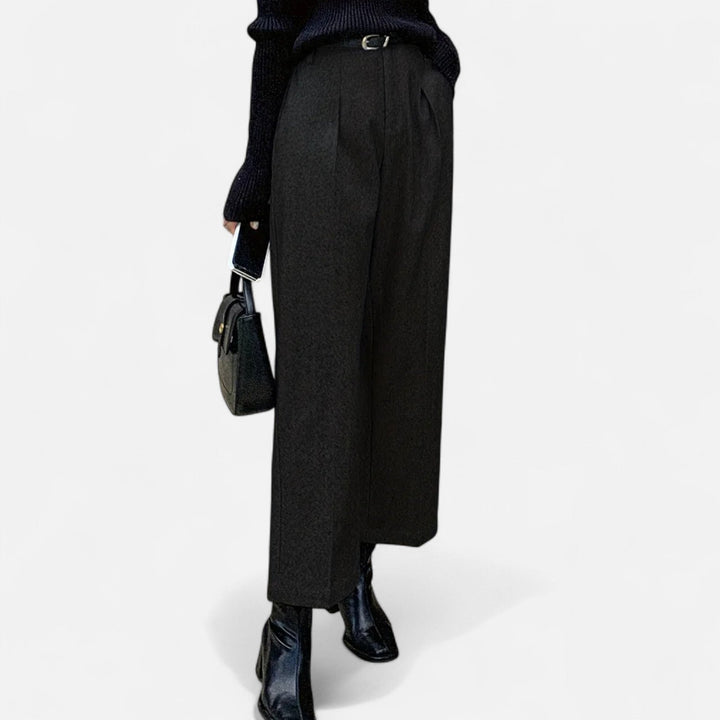 Valantomode | Women’s High-Waist Straight Wide-Leg Trousers