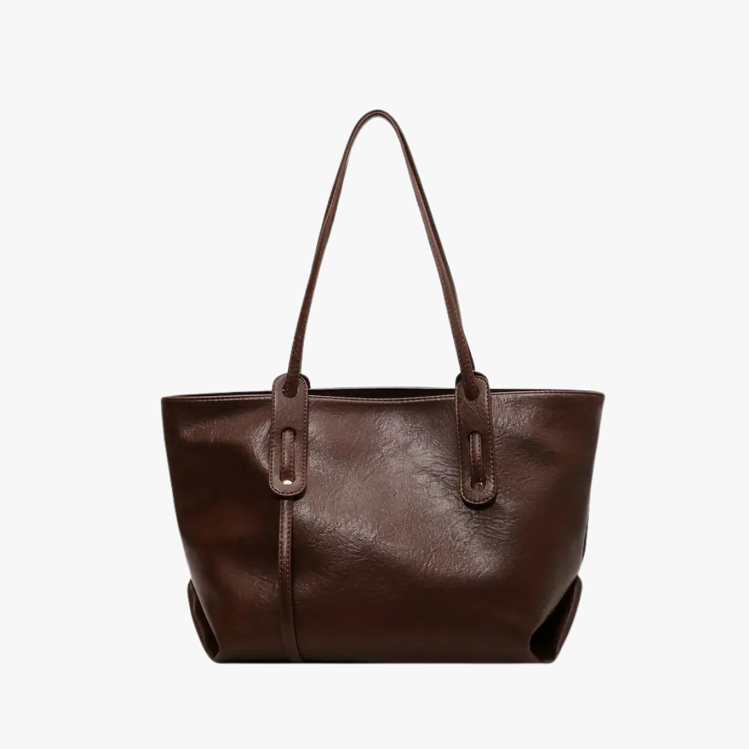 Valantomode | Grand Horizon XL Business Tote – Premium Vegan Leather Oversized Shoulder Bag
