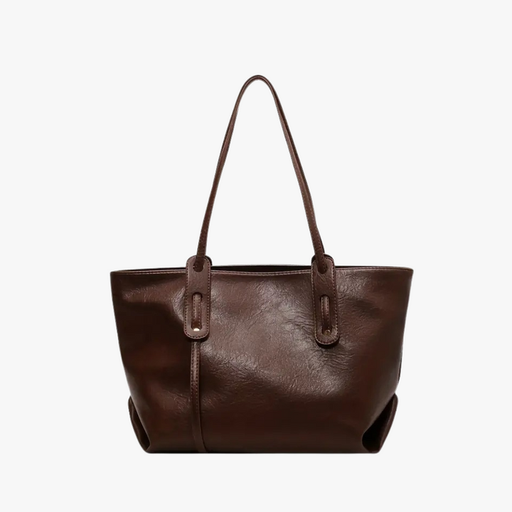 Valantomode | Grand Horizon XL Business Tote – Premium Vegan Leather Oversized Shoulder Bag
