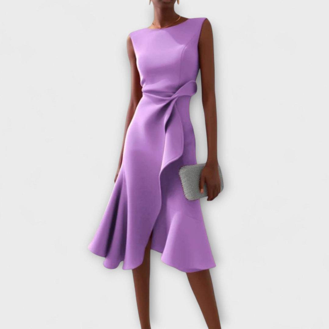 Valantomode | Chic Midi Dress for Effortless Evening Elegance