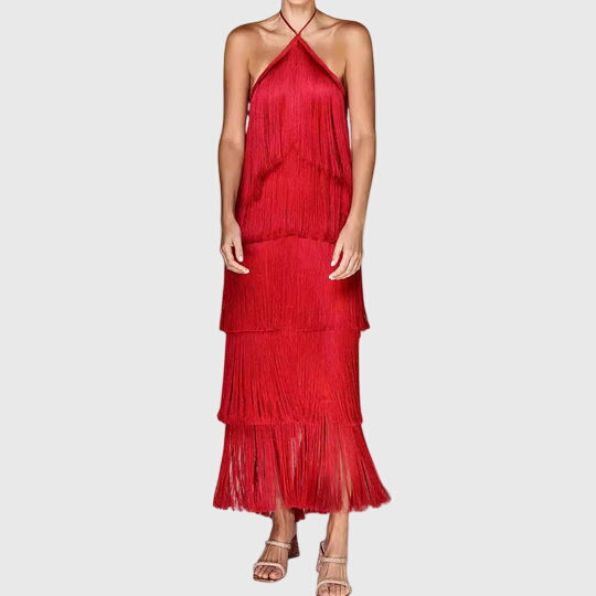 Valantomode | Trendy Tassel Dress for Effortless Summer Style