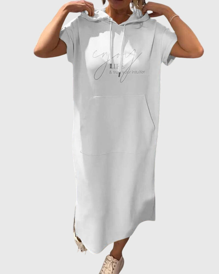 Valantomode | Comfy Hoodie Dress for Relaxed Casual Days Out