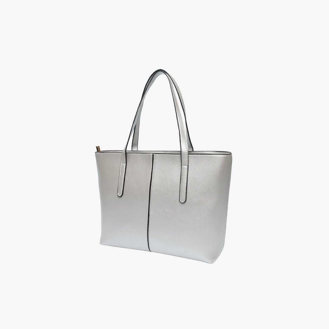 Valantomode | Amara Linear Executive – Premium Vegan Leather Structured Business Work Tote